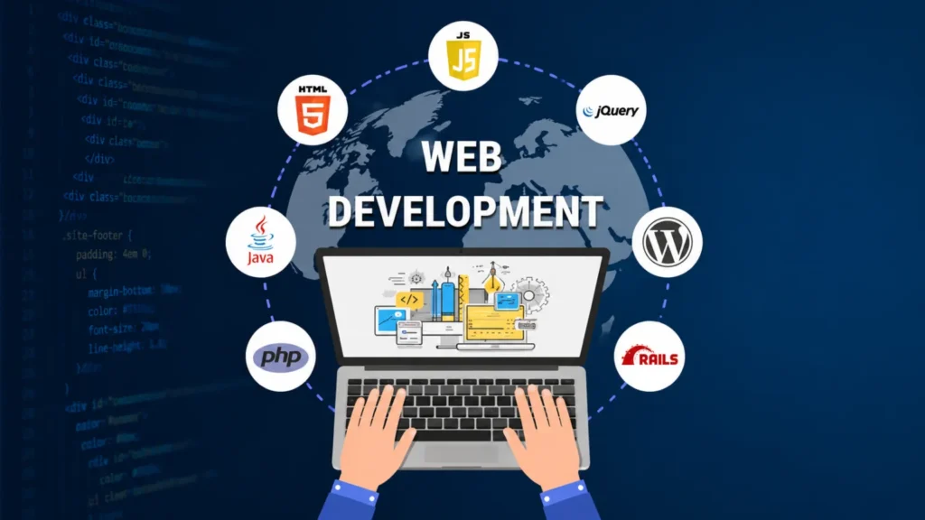 Certified freelance digital marketing analyst in Sharjah. web development image