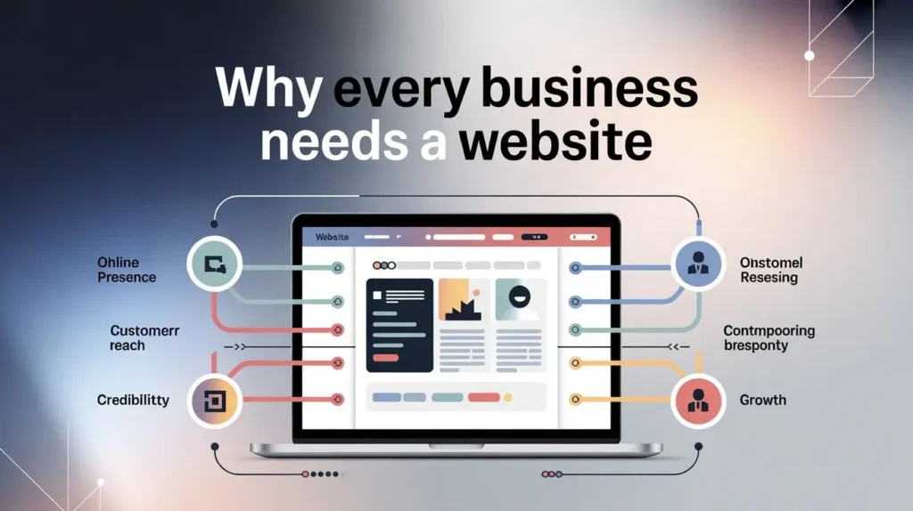 Certified freelance digital marketing analyst in Sharjah, UAE.why every business needs a website blog image