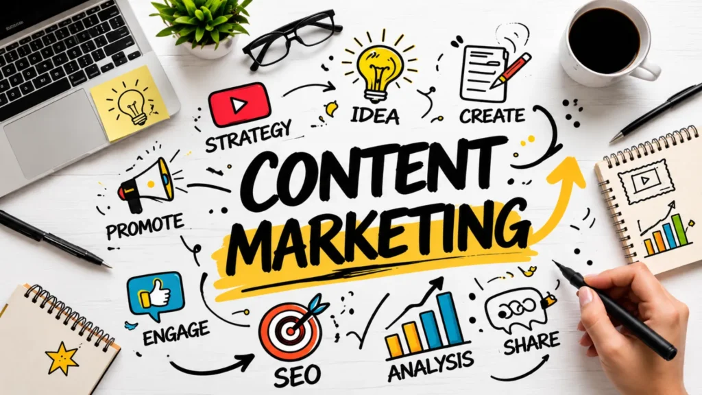 trusted freelance digital marketing analyst in Sharjah. content marketing image